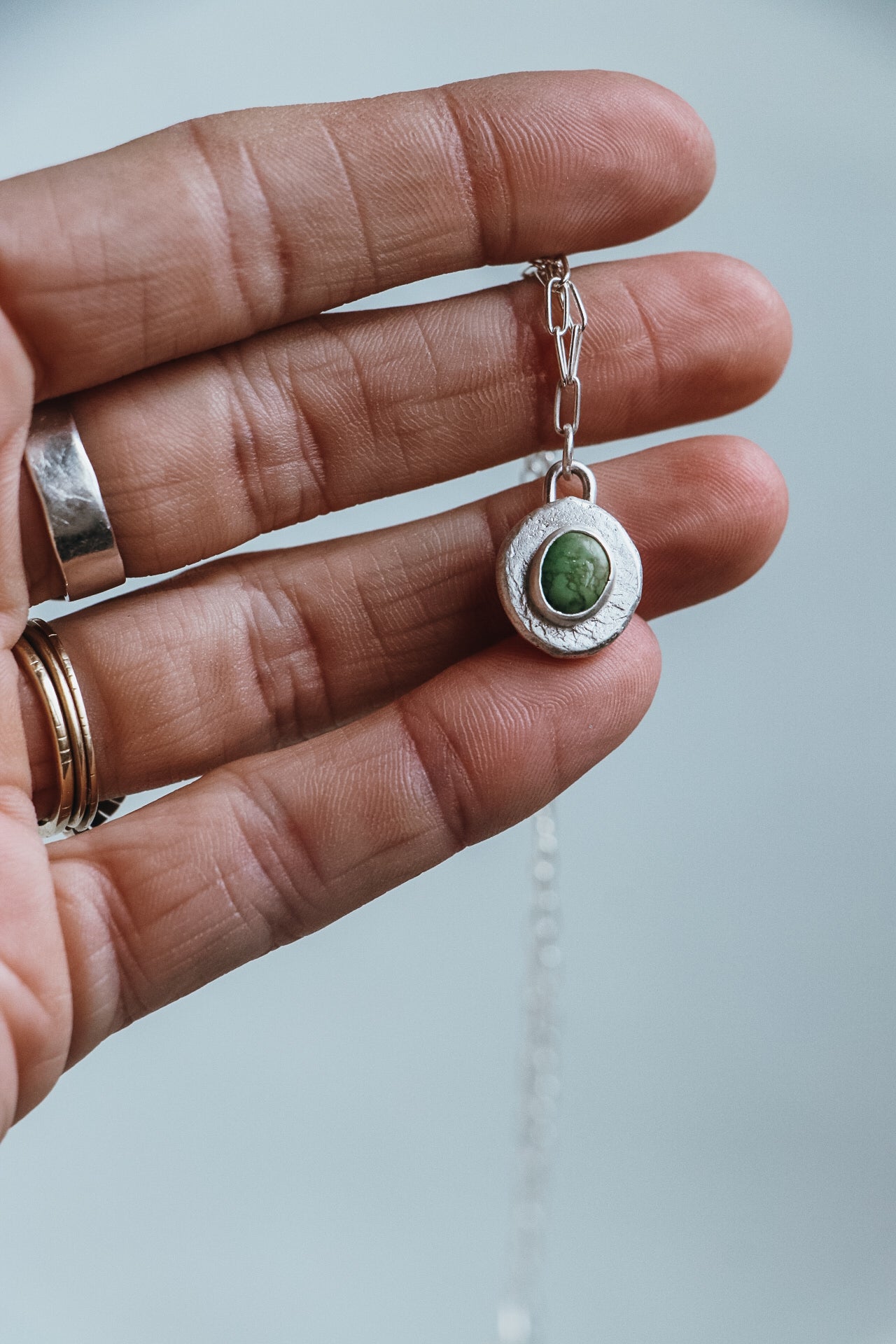 Orb Necklace #2- Emerald Valley